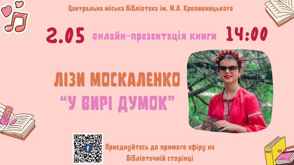 Онлайн презентація книги Лізи Москаленко "У вирі думок"